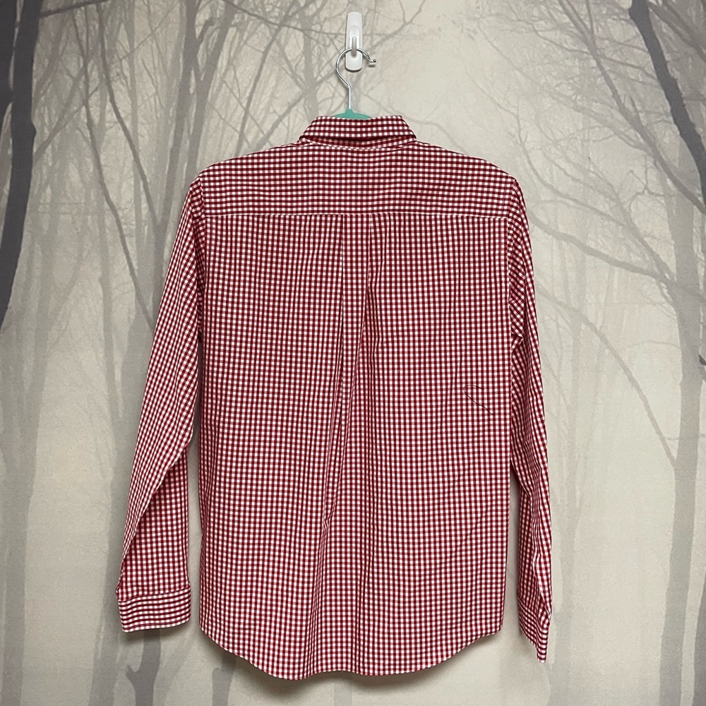 Red gingham button down - Picture 2 of 4